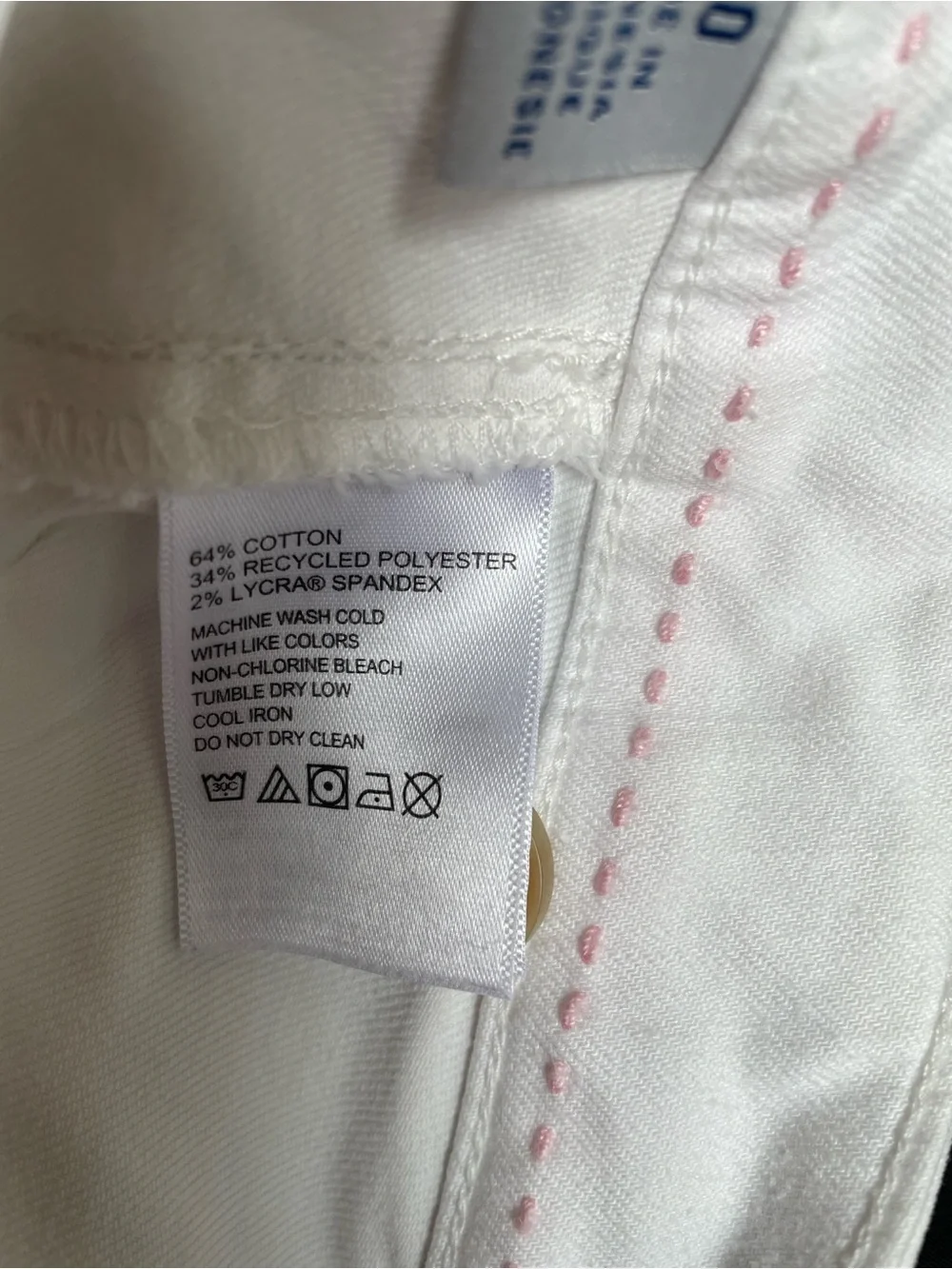 Tommy Bahama Ella Twill Field Shorts Sugar Wash White Utility Shorts Size 10 - Picture 13 of 13